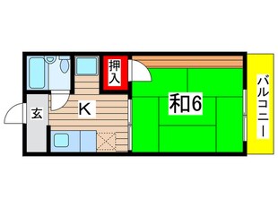 朝日桜山マンションの物件間取画像